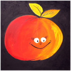 Happy apple